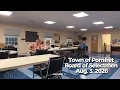Pomfret Board of Selectmen Meeting 8-3-26