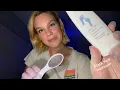 ASMR Foot Spa Treatment with Exfoliating and Latex gloves Foot care Foot massage with lotion