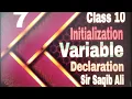 Variables And Declaration Initialization Class 10 Computer Science New Book Chapter 1