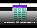Divi theme tutorial - Brand New Column Structures For Divi
