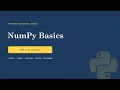 NumPy Basics Part 1