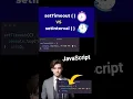 SetTimeout vs SetInterval in JavaScript Explained in 60 Seconds
