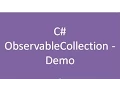 Observable Collection in C Demo