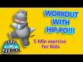 Download Lagu Latihan anak-anak 5 menit latihan mudah untuk anak-anak dengan Hip-po | Animasi Zebra Zeze untuk anak-anak