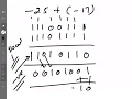 Binary addition and subtraction using 2 s complement form