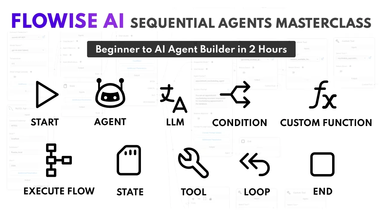 Flowise AI Sequential Agents Masterclass 2025: Beginner to Pro