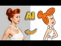 The Flintstones Characters in REAL LIFE AI Generated Transformation