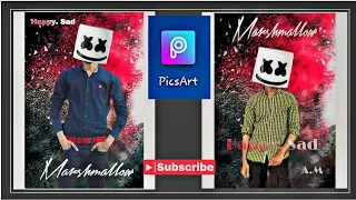 marshmello effect photo editing in picsart latest video 2019 