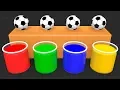 Learn Colors With Surprise Soccer Balls H Magic Liquids For Children Toddlers