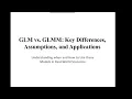 Generalized Linear Model GLM Vs Generalized Linear Mixed Model GLMM Part 1