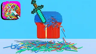 RubberBand Cutting - ASMR ​- All Levels Gameplay Android,ios (Part 19 )