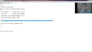 Java Tutorial Lesson 4 Decision Making if else if using string and integer data types part 2