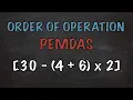 Order Of Operation - Parentheses Brackets and Braces