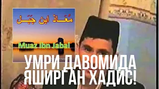 abdulloh domla muoz ibn jabal r a butun umr yahsirgan hadisni qaysi