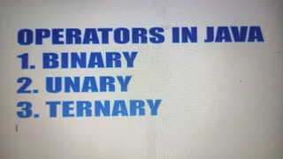 Operators in Java