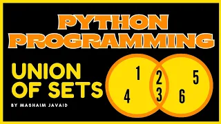 Union of Sets in Python Python Programming Tutorial