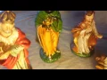 11PC Vintage LARGE Nativity Chalkware Japan