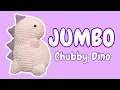 GIANT Chubby Dino TUTORIAL Crochet Amigurumi Tutorial Crochet Plushie Pattern Step by Step