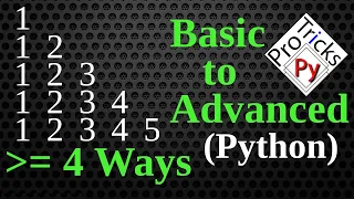 Python Pattern Program - Print Numbers in Triangle Shape Number Pattern Python Number Pattern 6