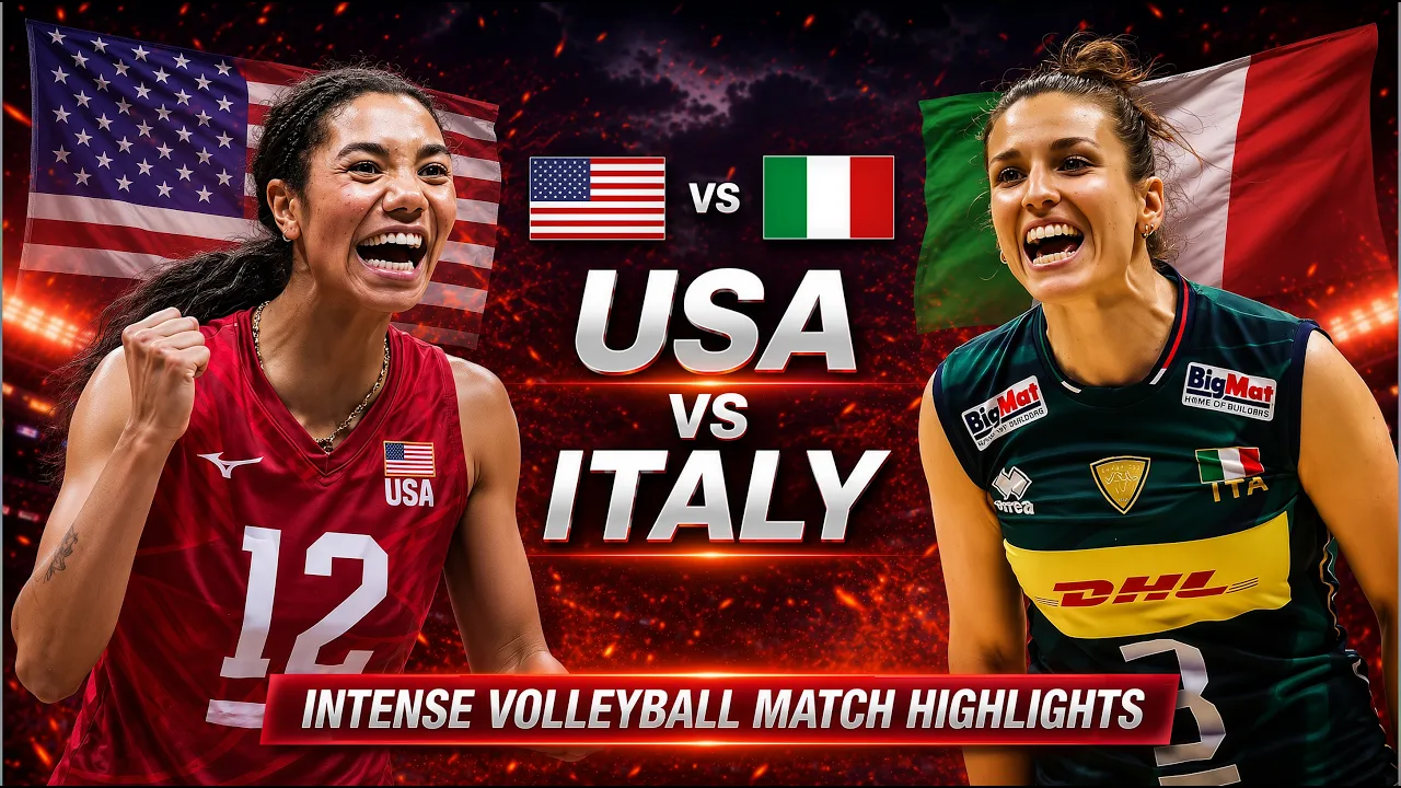 USA vs Italy Epic Volleyball Highlights | Women's VNL 2026