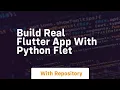 build real flutter app with python flet