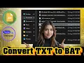 How To Change A Txt File To Bat Quick Conversion Guide
