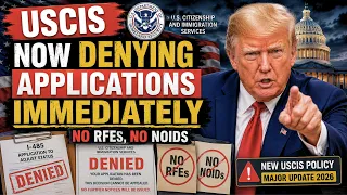 USCIS Now Denying Applications Immediately - No RFEs No NOIDs