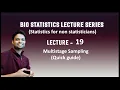 Lecture 19 - Multistage sampling