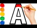 ABC Alphabet A to Z Coloring and Drawing for Kids Colouring Pages for toddlers Doris Toy Art