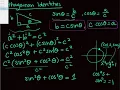 Trigonometric Identities Pythagorean Sum Difference Part One