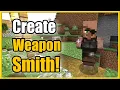How to Make a Weaponsmith Villager in Minecraft Fast Tutorial