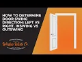 How to Determine Door Swing Direction Left vs Right Inswing vs Outswing