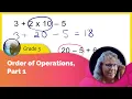 Order of operations - multiplication addition subtraction 3rd grade math