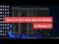 How to Fix GTA 5 Script Mods Not Working 2025