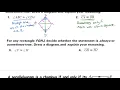 Special Parallelograms Part 1