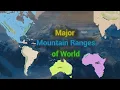 Every Mountain Range on Earth Explained in 10 Minutes
