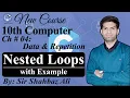 Nested Loop in c Nested for Loop in C Programming Example Code 4 4 10th Computer Chapter 4