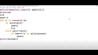 Python Coding Find Largest Second Largest Element in an Array Easy Explained