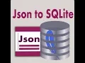 Json to Sqlite