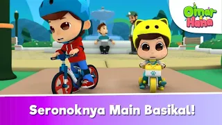 Omar & Hana - Seronoknya Main Basikal 😍🚴 | Lagu dan Kisah Kanak kanak Islami