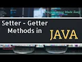What is setter and getter methods in java java getter setter Programming made easy