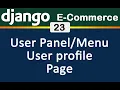 23 Django E Commerce User Menu Panel Profile Page English