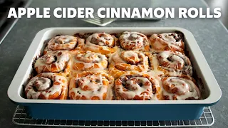 Apple "Cider Bath" Cinnamon Rolls | Easy No-Knead Dough | Food Wishes