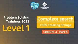 Problem Solving Trainings 2023 Level 1 14 CSES Creating Strings