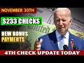 BONUS PAYMENT - Stimulus Check Update Today Nov 30th 2022