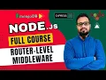 NodeJS Tutorial in Hindi - Route Middleware Modular Routes