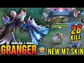 Lagu 26 Kills!! Thunder Ascendant Granger New M7 Skin!! - Build Top 1 Global Granger ~ MLBB