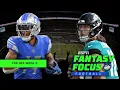 Fantasy Focus CSS DFS Week 9 Cash Game Locks Tournament Play Studs ESPN