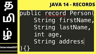 Java 14 New Features What is Record in Java 14 Explain Example Java Code Demo InterviewDOT