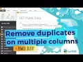 Remove duplicates on multiple columns - M agic M ondays